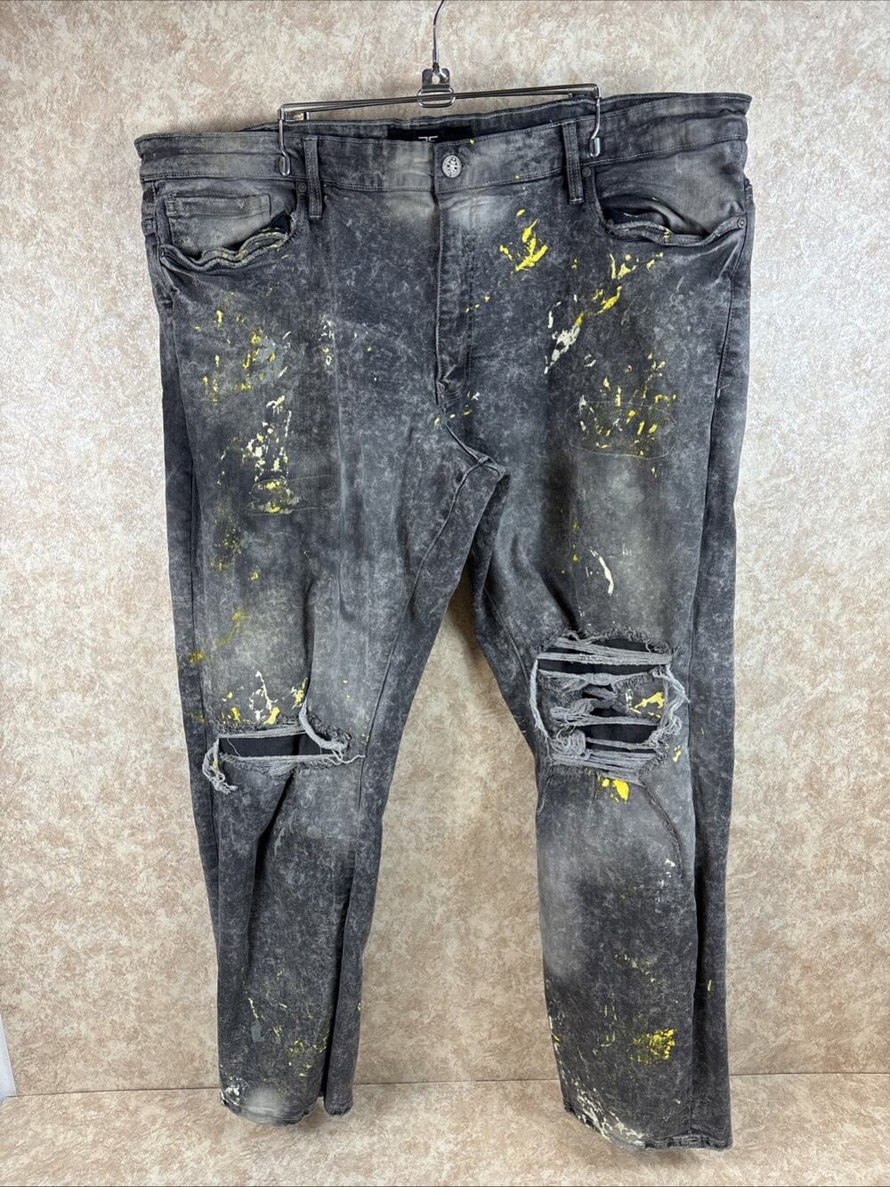 Jordan Craig Jeans Legacy Edition Men's 46 Distressed Paint Splatter Streetwear